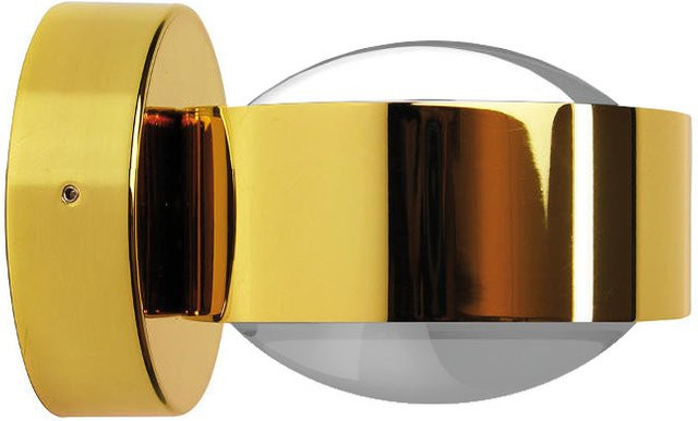 Top Light Puk Mini Wandleuchte in Gold mit transparentem Glas - Bild 1