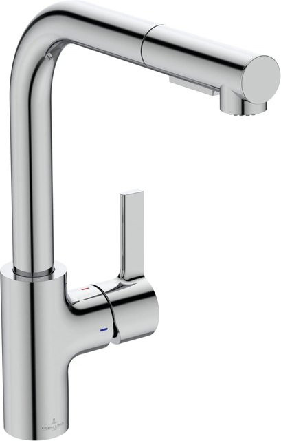 Villeroy & Boch Variaro Küchenarmatur L Form mit Schwenkauslauf in Chrom - Bild 1