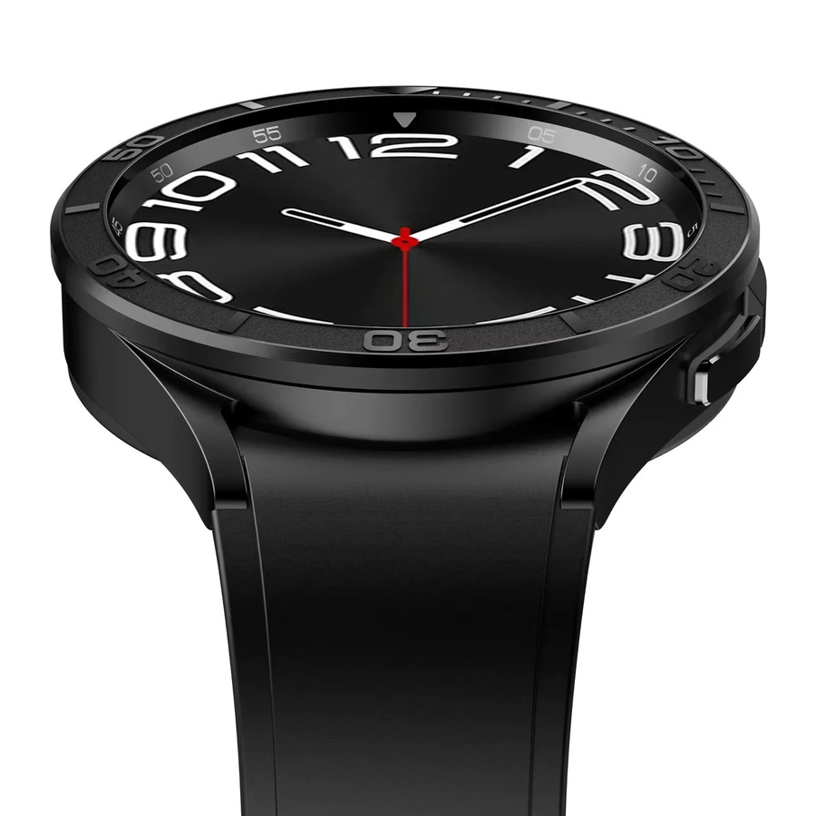 CAOWTAN Uhrenzubehör Metallrahmen für Samsung Galaxy Watch 6 Classic, Edelstahl, Silber - Bild 2