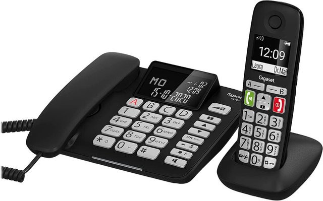 Gigaset DL780 Plus Schnurloses Telefon mit schnurgebundenem Mobilteil in Schwarz - Bild 5