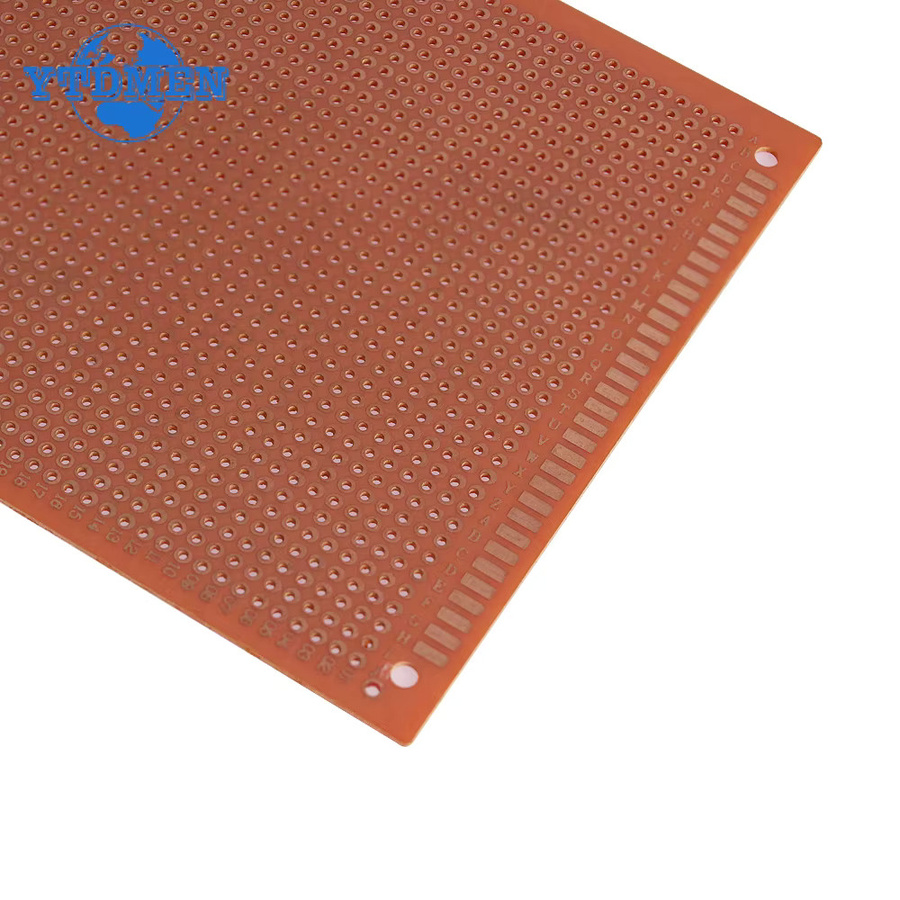 YTDMEN Universal Prototyp PCB Breadboard Einseitige Kupferplatte aus Bakelit in Gelb, B: 10 cm, T: 15 cm - Bild 2