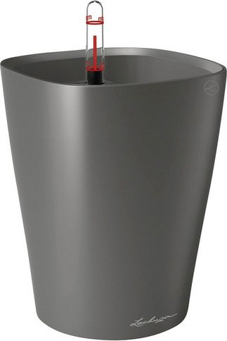 LECHUZA Pflanzgefäß Deltini Anthrazit Metallic, Durchmesser: 14 cm, Höhe: 18 cm - Bild 1
