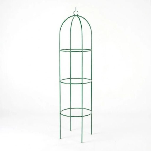 TTL GARDEN Obelisk Rankhilfe aus Metall, grün, Höhe: 165 cm, Breite: 40 cm - Bild 1