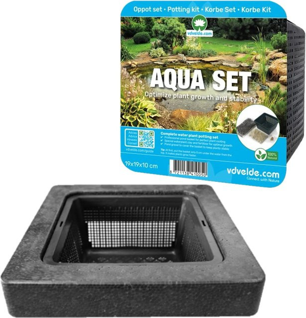Vdvelde Aqua Set 3-teilig mit Schwimmring und Pflanzeninsel für den Teich - Bild 1