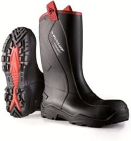 Dunlop Sicherheitsstiefel PUROFORT + RUGGED FULL SAFETY in Schwarz, Größe 48, Schutzklasse S5 - Bild 1