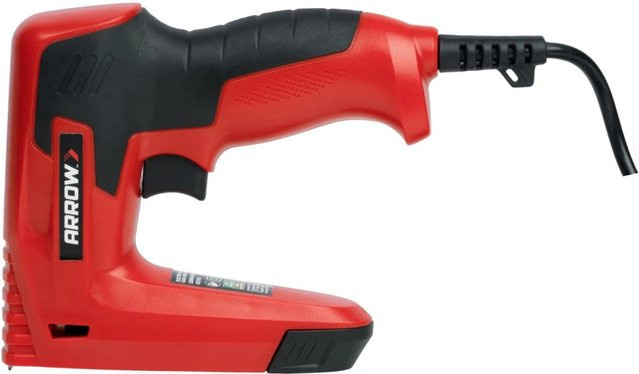 Arrow Elektrotacker CE21 für Feindrahtklammern 8 mm - 10 mm und Nägel in Rot-Schwarz - Bild 1