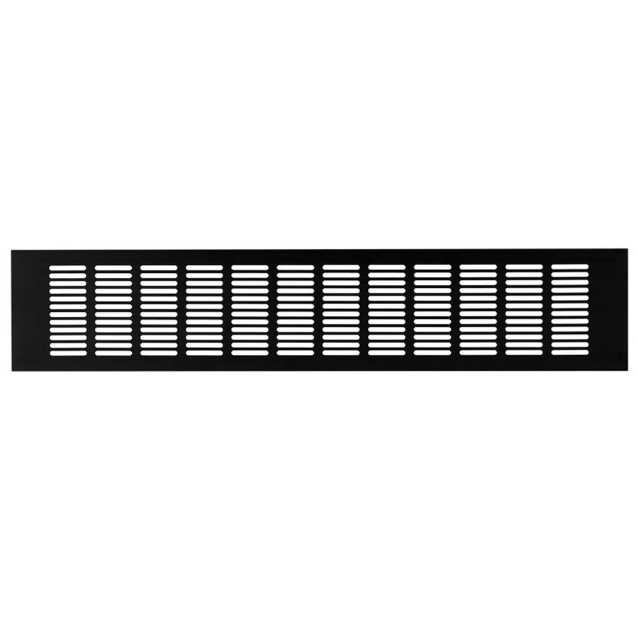 Häusler Lüftungsgitter LG-5010 BL-SG aus Aluminium in Schwarz Eloxiert mit Stegblech, Breite: 500 mm, Höhe: 100 mm - Bild 2