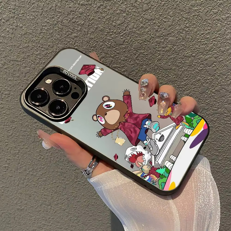 Kanye West Album Handyhülle in Silber für iPhone 11 bis iPhone 17 Pro Max Plus Matte stoßfeste Schutzhülle - Bild 3