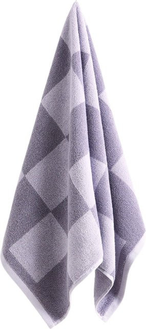 HAY Check Handtuch aus Baumwolle in Purple mit Karomuster - Bild 1
