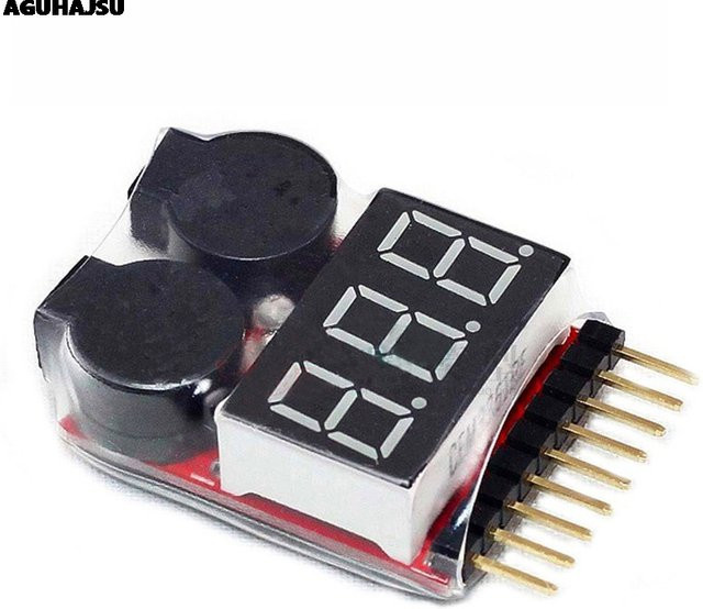 Si Tai&SH LED Niederspannungs-Summer Alarm Lipo Spannungsanzeige Checker Tester in Multicolour - Bild 1