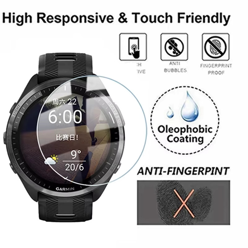 Garmin Displayschutzfolie, Glas, Transparent, Forerunner 165 165 Musik - Bild 5