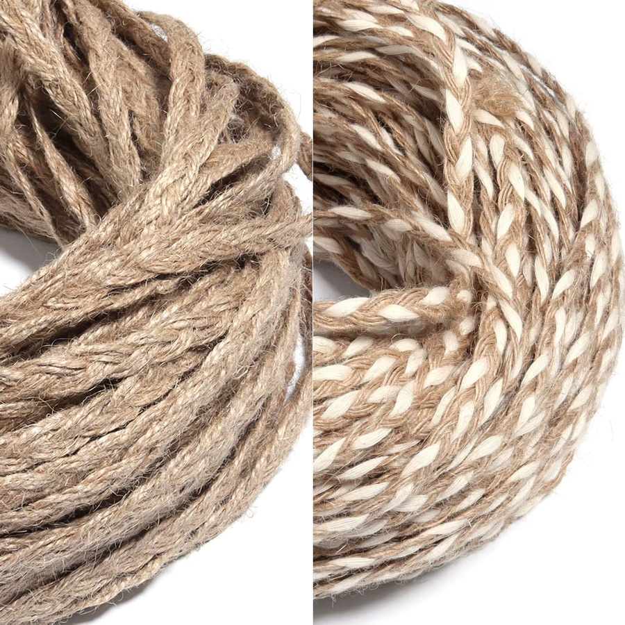 Natürliches Juteband in Braun für DIY-Dekorationen, Hochzeiten und Geschenke, 10 Yards Länge - Bild 3