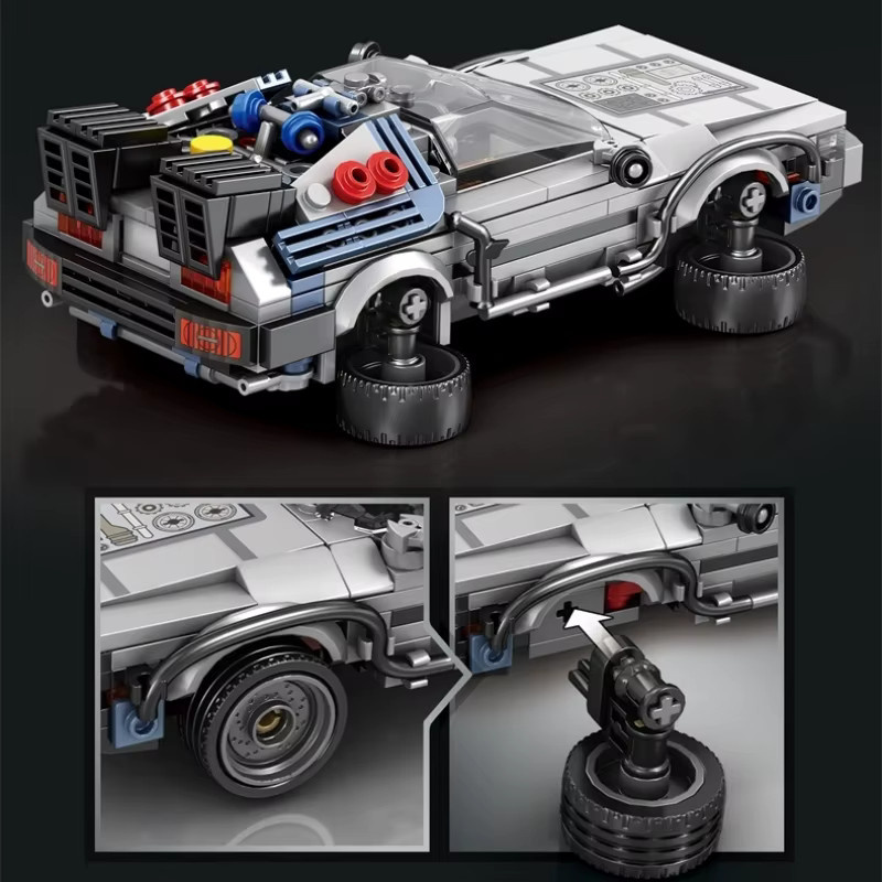 yaafun Sci-Fi Futuristisches Fahrzeug, Cyberpunk-Rennwagen-Modell, 1:24, 405 Teile, ab 14 Jahre - Bild 3