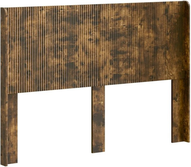 vidaXL Kopfteil für das Bett in Geräucherte Eiche, Modernes Design, Braun, Matt - Bild 1