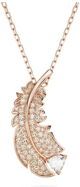 Swarovski Federförmiger Anhänger, Kristall, Roségold, Damen - Bild 1