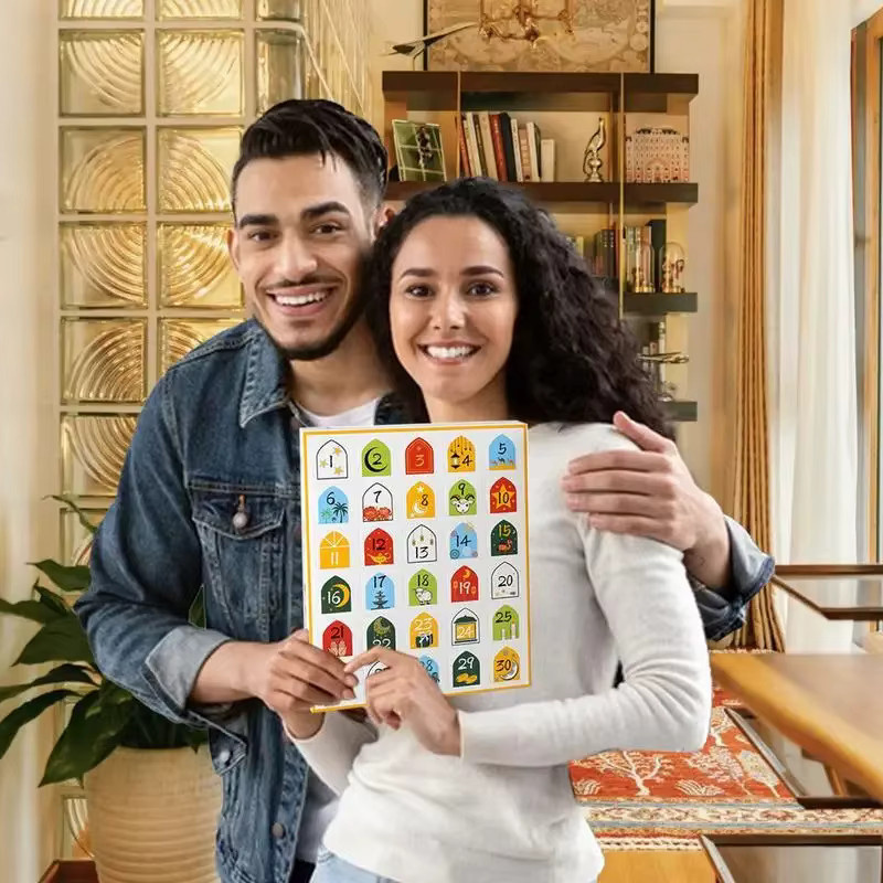 Ramadan Adventskalender mit 30 leeren Geschenkboxen und Schubladen zur Aufbewahrung für Eid Al Fitr und Eid Mubarak - Bild 2