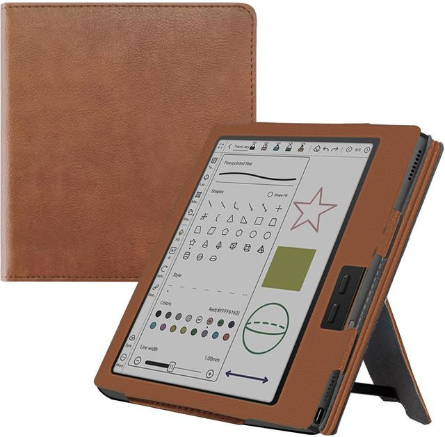 Onyx Boox Go Color 7 Gen II 2025 Schutzhülle mit Ständer in Dunkelbraun - Bild 1