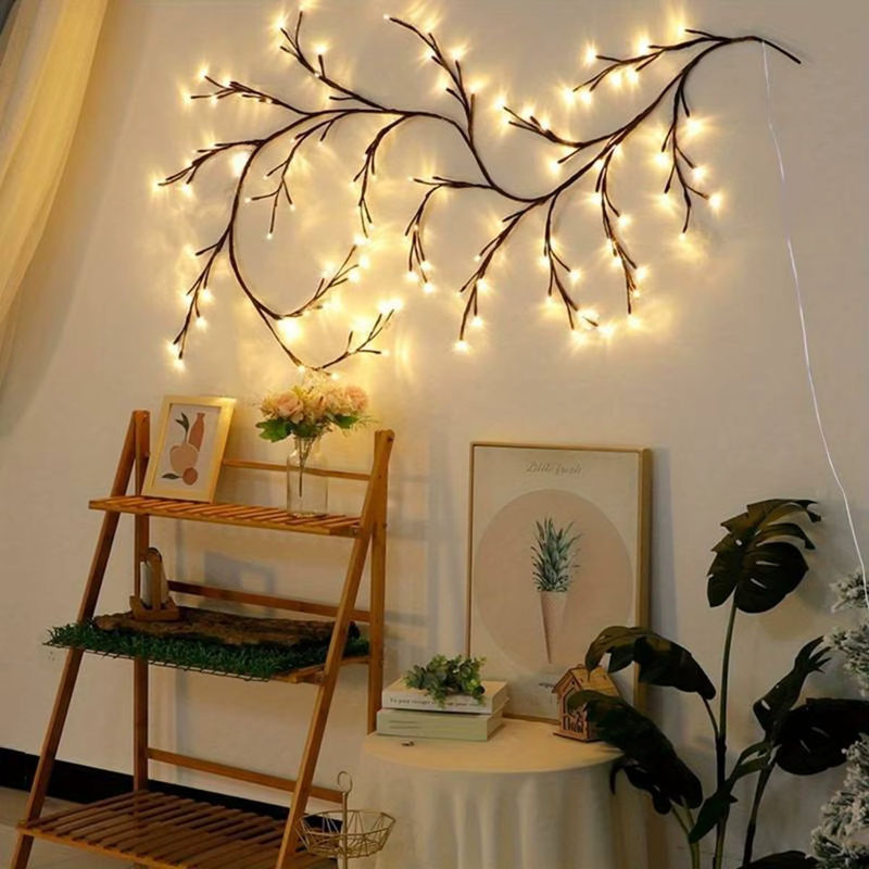 Peach Forest LED Deko-Baum mit 96 LEDs und 8 Modi, USB-betrieben für Desktop oder Wand, ideal für Party und Home Dekoration - Bild 4
