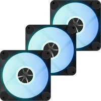 APNX Gehäuselüfter FP1-R 120-3 Pack Reversed in Schwarz und Multicolour - Bild 1
