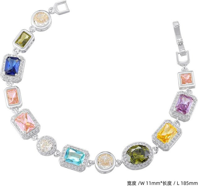 Armband Halskette, Kupfer, Halbedelstein, Weiß, Unisex - Bild 1