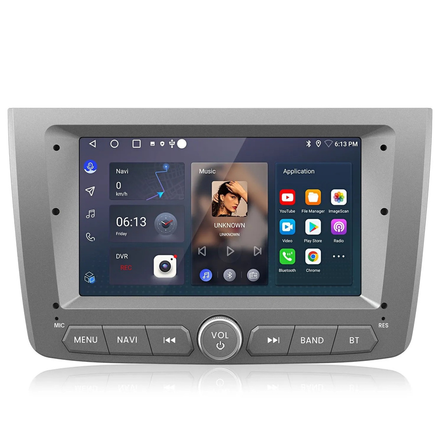 Junsun Autoradio für Alfa Romeo MiTo 2008-2016 mit 7 Zoll Display, 2 GB RAM, 64 GB Speicher, Bluetooth und USB-C in Grau - Bild 2