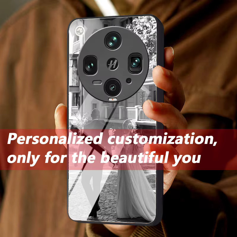 Personalisierte Fotospiegel Handyhülle aus Glas für OPPO Find X9 X8 X7 X6 X5 X3 X2 Ultra Pro S S+ Lite Neo in Schwarz und Mehrfarbig - Bild 3