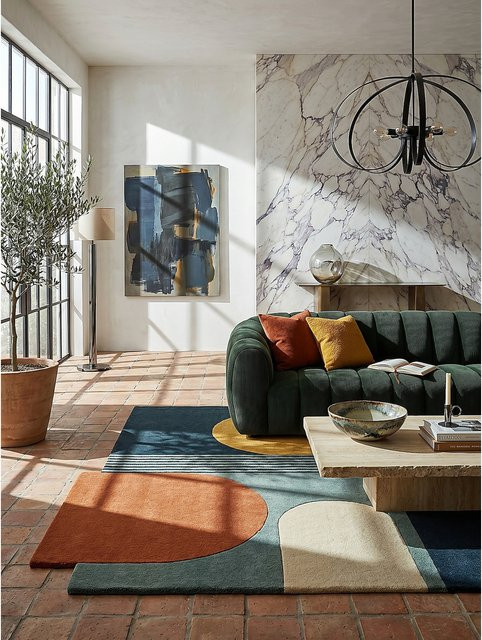 Abstrakt Wollteppich Kadima Design HALLEIN in Bunt, Breite: 120 cm, Länge: 180 cm - Bild 1