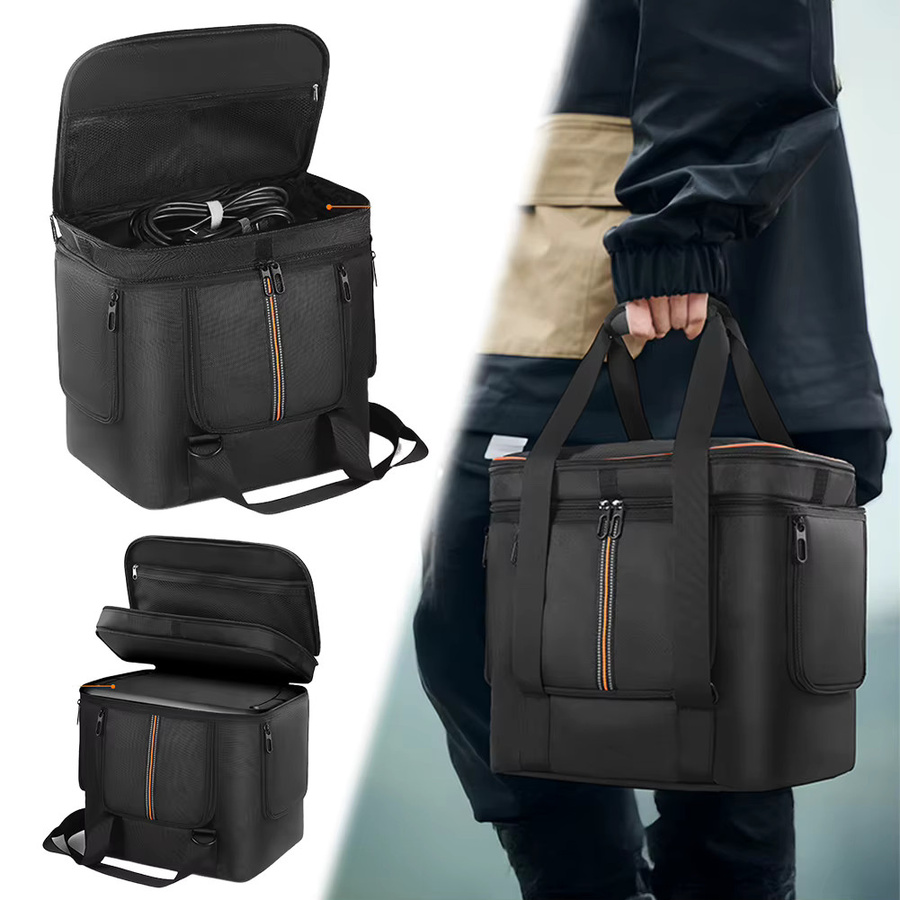 MOJOYCE Tragetasche für Jackery Explorer 2000 V2 und 700 Plus, Schutzhülle für Reise und Aufbewahrung mit Schultergurt und Griff, Schwarz - Bild 3