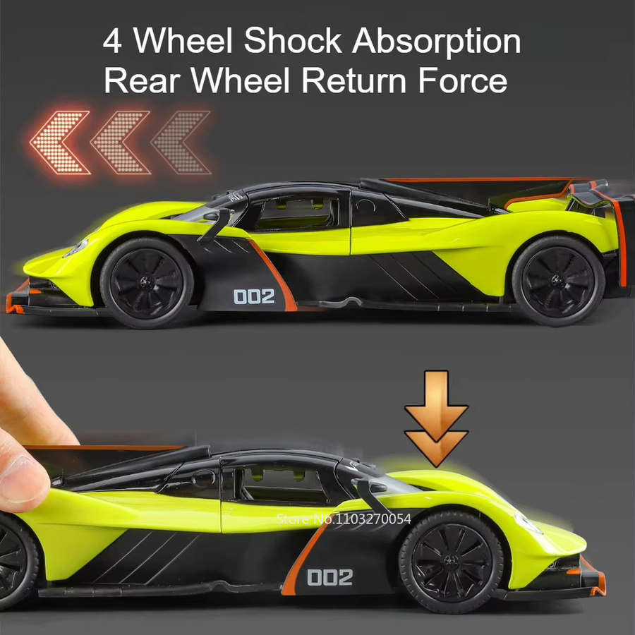MAKEDA Valkyrie Pagani Zongta HP, Spielzeugauto, 1:24, Metall, Licht und Sound - Bild 2