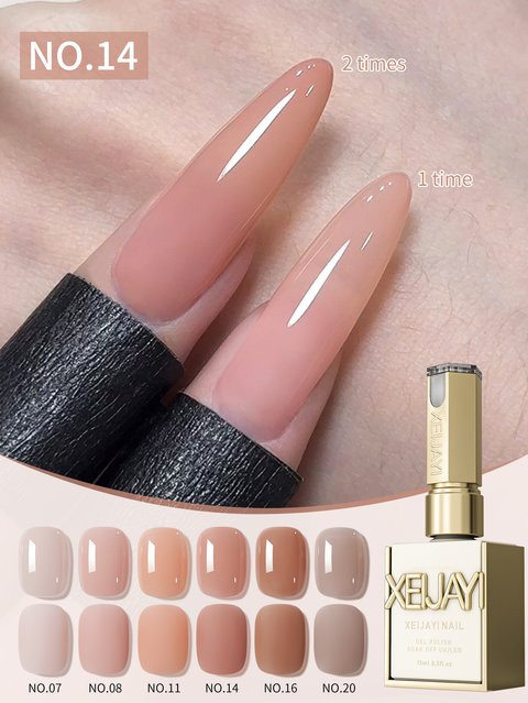 XEIJAYI Jelly Ice Nude Peelable Polish Gel, 15 ml, Glänzend - Bild 1