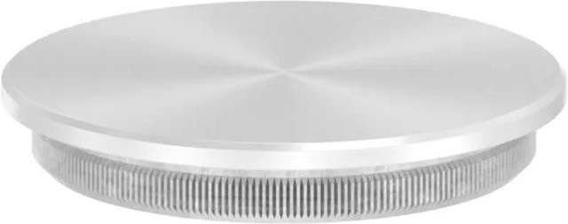 FeNau Einsteckkappe aus V2A Edelstahl in Silber für Rohre mit Ø 42,4 mm und 2,5 mm Wandstärke - Bild 1