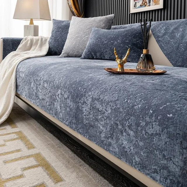 Luxus-Sofakissen Super Six in Blau, modernes nordisches Stoffkissen aus Polyester, B/B: 70 x 70 cm - Bild 1