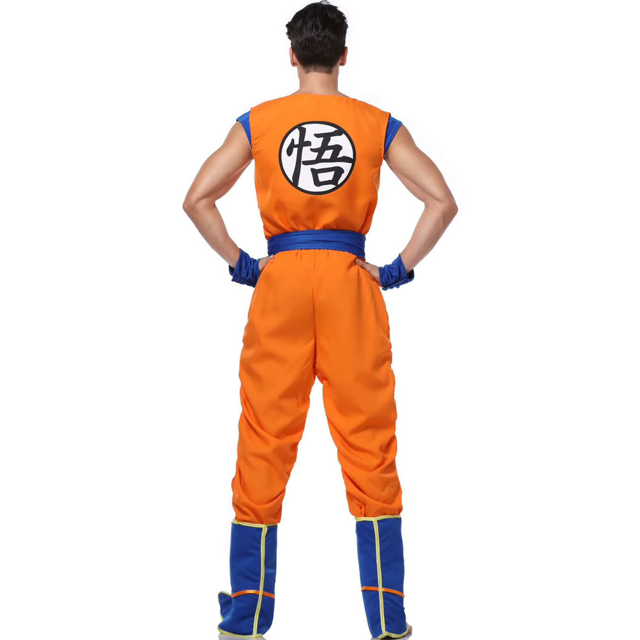TAKARA TOMY Dragon Ball Goku Cosplay Kostüm, Overalls, Blau, Orange - Bild 2