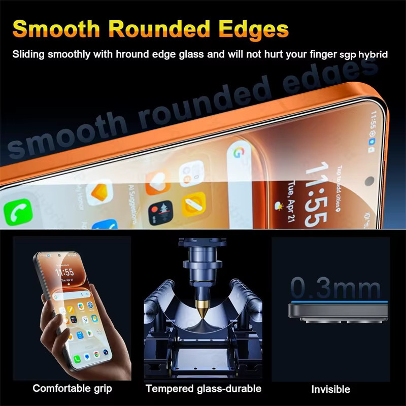Honer 5er-Pack Kristallklares Hartglas-Displayschutzglas für Honor 600 Pro 5G, Transparent - Bild 5