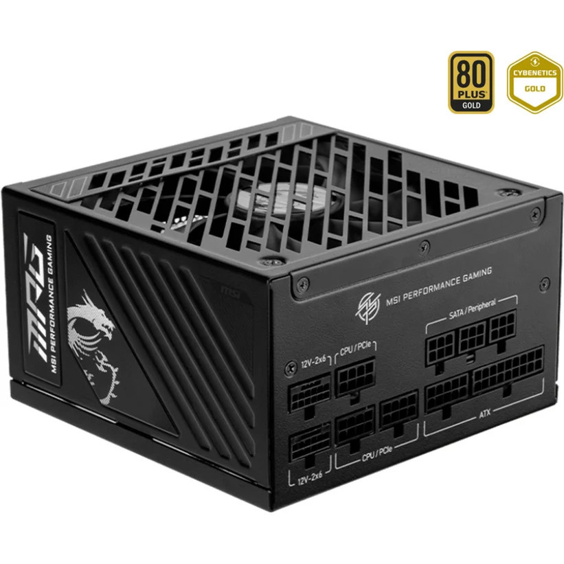 MSI MPG A850GS PCIE5 PC-Netzteil, 850 W, Schwarz - Bild 1