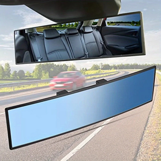 Blendfreier Auto-Baby-Rückspiegel in Blau für ein helles Panorama-Sichtfeld im Innenraum - Bild 1