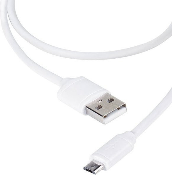 Vivanco Micro-USB Daten- und Ladekabel USB-A auf Micro-USB, Weiß, Länge: 1,2 m - Bild 1