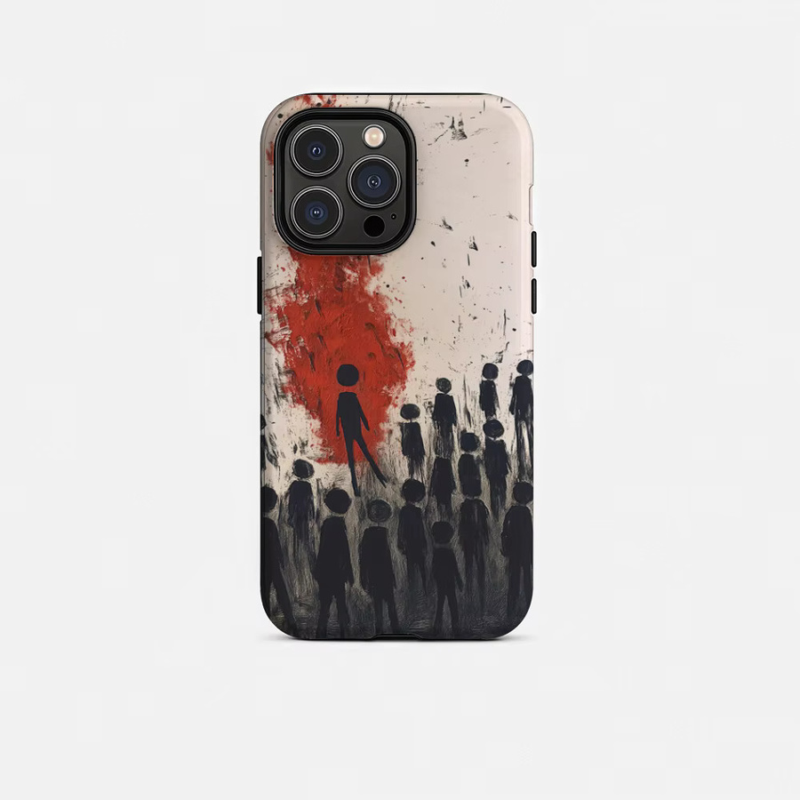 Drei D-Days G-Grace Handyhülle für iPhone 17 16 15 14 13 12 Pro Max Plus, glänzende HD-Doppelschicht-Flüssighartschale in Weiß und Multicolour - Bild 7