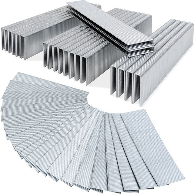 Monzana Tackerklammern aus verzinktem Stahl, Silber, 5000 Stück, B: 5,8 mm, L: 16 mm - Bild 1