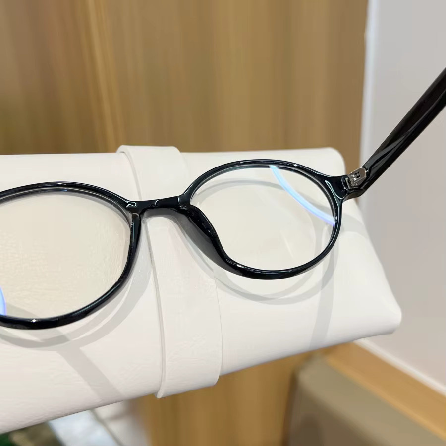 RELEN Korrektionsbrille, Damen, Nerd-Brille, Oval, Vollrand, Kunststoff, Schwarz - Bild 2