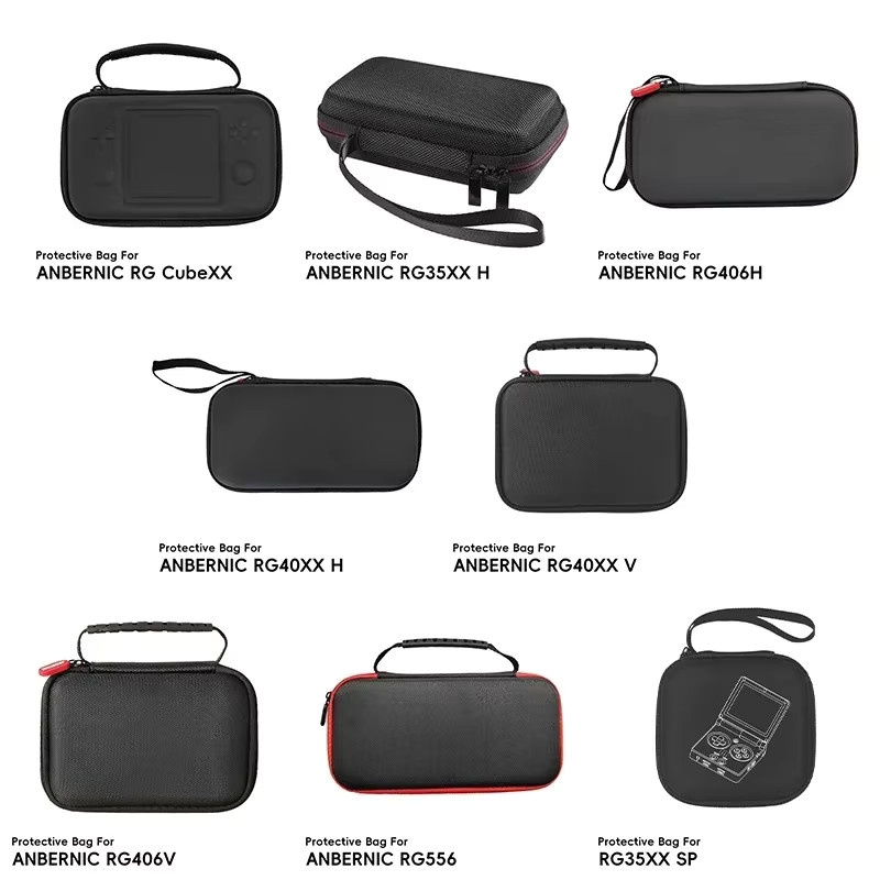 DATA FROG Weiche Schutztasche als tragbare Aufbewahrungshülle für Handheld-Spielkonsolen RG556 RG40XX H RG406H RG40XXV RG Cube RG35XX - Bild 1