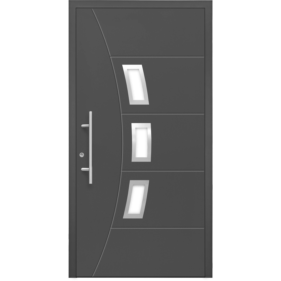 Aluminium-Haustür Splendoor Moderno in Anthrazit Metallic, Anschlag Links, B: 110 cm, H: 210 cm - Bild 2