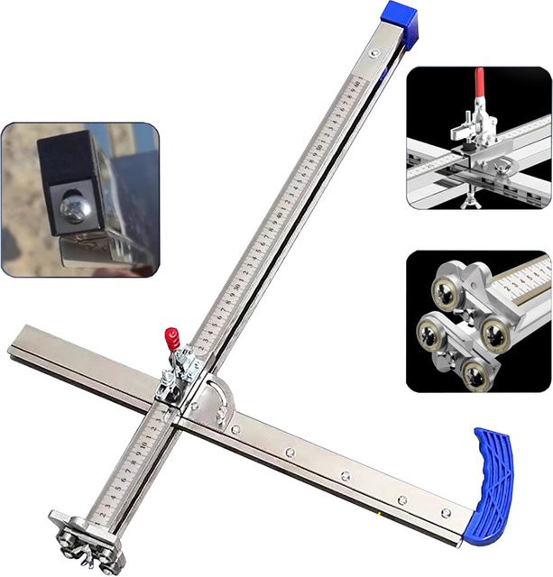Automatisches Gipskarton Cutter Werkzeug für 13mm Trockenbau in Weiß und Silber - Bild 1