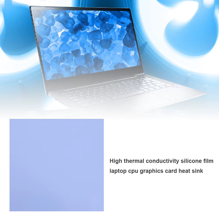 VODOOL Wärmeleitpad selbstklebend und leitfähig, Farbe: Blau, B/T: 100 x 100 mm - Bild 1