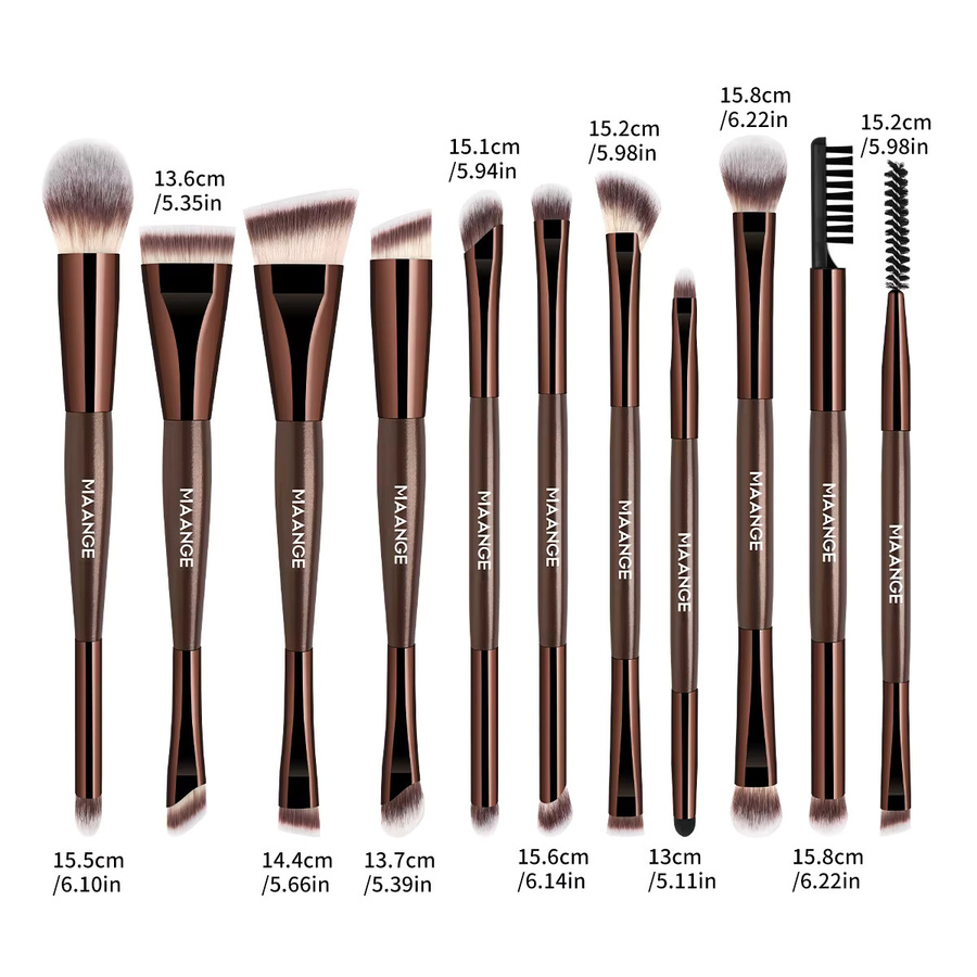 MAANGE Make-up-Pinsel-Set, 11-teilig, Unisex - Bild 3