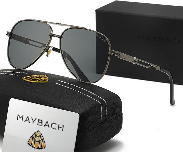 Maybach Sonnenbrille Aviator, Vollrand, Metall, Unisex, grau - Bild 1