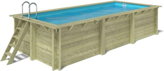 ALTANKA Holzpool Aqua rechteckig in Grün aus Kiefernholz und PVC auf Rahmen B: 610 cm, T: 285 cm, H: 131 cm - Bild 1