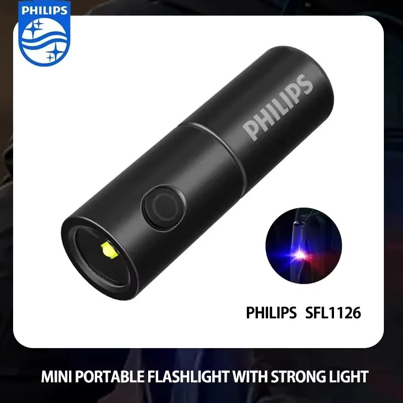 Philips SFL1126 LED Taschenlampe in Schwarz mit 4 Beleuchtungsmodi für Camping und EDC - Bild 6
