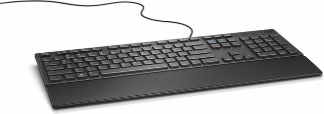 Dell KB216 Membran-Tastatur mit USB-Anschluss, QWERTY-Layout in Schwarz - Bild 1
