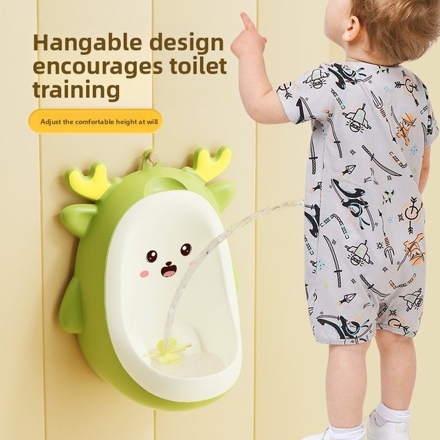 Kinder-Cartoon-Urinal für Jungen – Wandmontiertes Pee-Trainer Töpfchen mit auslaufsicherem Design - Bild 1